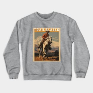 Rocky Mountain Maverick: Trailblazing Frontier Cowboy Crewneck Sweatshirt